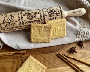 LITHUANIAN TOWNS Rolling Pin